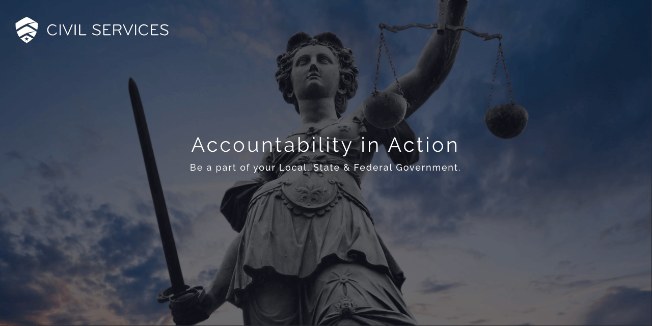 Screenshot of Civil Services Home Page