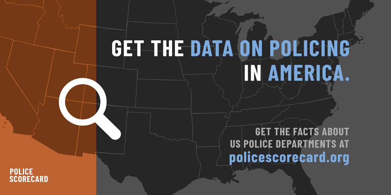 Screenshot of Police Scorecard Home Page